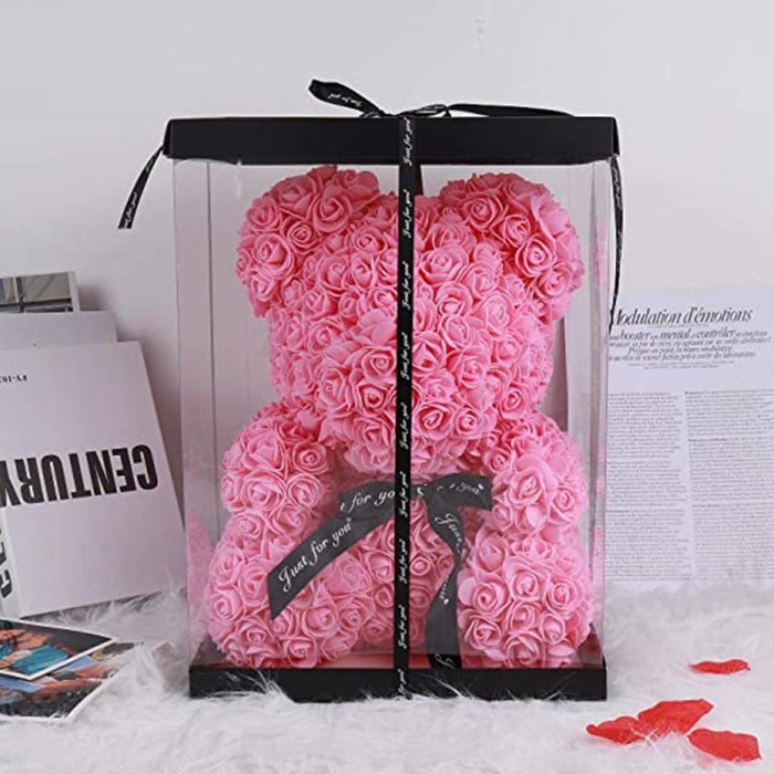 The Luxury Rose Bear Wedding Anniversary Gifts - Pink - wedding anniversary gifts