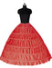 Three Layers Lolita Tulle Wedding Petticoats | Bridelily - Red - wedding petticoats