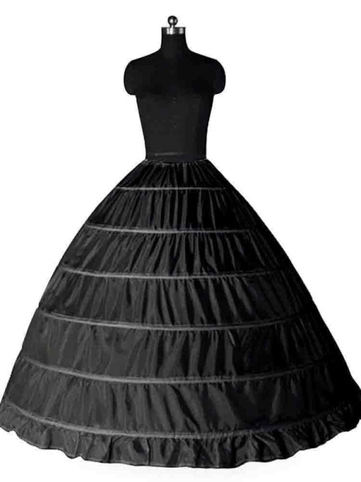 Three Layers Lolita Tulle Wedding Petticoats | Bridelily - Black - wedding petticoats