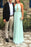 Tiffany Blue Halter Sleeveless Long Chiffon Prom Sexy Backless Formal Dress - Prom Dresses