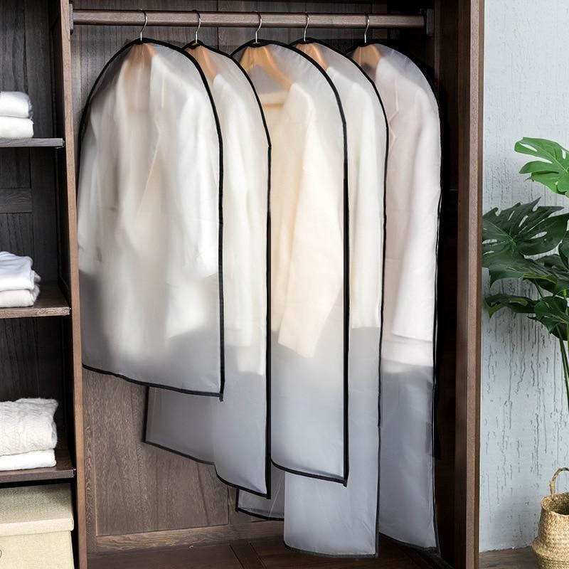 Transparent Suit Dustproof Zipper Garment Bags | Bridelily - garment bags