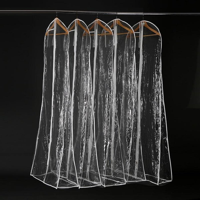Transparent Waterproof Dust Cover Garment Bags | Bridelily - garment bags