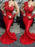 Trumpet/Mermaid Applique Scoop Satin Sweep/Brush Train Long Sleeves Dresses - Prom Dresses