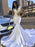 Trumpet/Mermaid Elastic Woven Satin Beading V-neck Long Sleeves Court Train Dresses - Prom Dresses