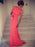 Trumpet/Mermaid High Neck Sleeveless Spandex Floor-Length Dresses - Prom Dresses