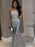Trumpet/Mermaid Jewel Sleeveless Floor-Length Sequin Tulle Dresses - Prom Dresses