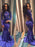 Trumpet/Mermaid Long Sleeves Scoop Spandex Sweep/Brush Train Dresses - Prom Dresses