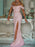 Trumpet/Mermaid Off-the-Shoulder Sequins Sleeveless Sash/Ribbon/Belt Sweep/Brush Train Dresses - Prom Dresses