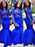Trumpet/Mermaid Satin Long Sleeves Scoop Applique Floor-Length Dresses - Prom Dresses