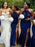 Trumpet/Mermaid Satin Ruched Halter Sleeveless Floor-Length Bridesmaid Dresses - Bridesmaid Dresses