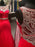 Trumpet/Mermaid Scoop Sleeveless Spandex Crystal Sweep/Brush Train Dresses - Prom Dresses