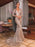 Trumpet/Mermaid Sequins Long Sleeves V-neck Sweep/Brush Train Ruffles Dresses - Prom Dresses