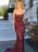 Trumpet/Mermaid Sleeveless Spaghetti Straps Sweep/Brush Train Sequins Dresses - Prom Dresses