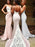 Trumpet/Mermaid Sweetheart Sleeveless Sweep/Brush Train Lace Spandex Bridesmaid Dresses - Bridesmaid Dresses