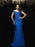Trumpet/Mermaid V-neck Lace Sleeveless Long Lace Mother of the Bride Dresses - Prom Dresses