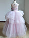 Flower Girl Dresses Jewel Neck Sleeveless Lace Kids Social Pageant Dresses