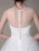 Tulle Wedding Dress Strapless A-Line Tea Length Bridal Dress With Bow misshow