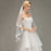 Two Layers Lace Edge Comb White Ivory Wedding Veils | Bridelily - wedding veils