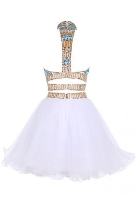 Two Piece Cute Short Formal Dresses For Juniors Cheap - Bridelily Two Piece Cute Short Formal Dresses For Juniors Cheap - Bridelily