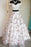 Two Piece Off the Shoulder Lace Prom Dresses Charming Long Graduation Dress - Prom Dresses