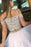 Two Piece Off the Shoulder Tulle Short Homecoming Charming Prom Dress with Beads - Prom Dresses