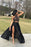 Two Piece Prom Long Sleeves Floor Length prom Dress With Lace - Prom Dresses