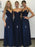 Two Piece Spaghetti Straps Floor-Length Chiffon Bridesmaid Dress - Bridesmaid Dresses