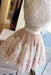 Two Pieces Tulle Appliques Sleeveless Homecoming A-line Mini Party Dresses - Prom Dresses