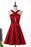 Unique Burgundy Satin Homecoming A Line Short Prom Dress with Keyhole - Prom Dresses