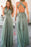 Unique Emerald Floor length Sleeveless Bridesmaid Dresses Long Prom Gowns - Prom Dresses