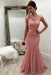 Unique Mermaid One Shoulder Tulle With Beads and Sash Prom Dresses Evening Dress - Prom Dresses