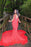 Unique Red Halter Sleeveless Mermaid Sweep Train Prom Dresses - Prom Dresses