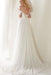 Unique Spaghetti Straps Sweep Train Long Beach Wedding Dress - Wedding Dresses