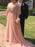 V-neck 1/2 Sleeves With Beading Court Train Tulle Plus Size Dresses - Prom Dresses