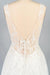 V-neck Appliques Tulle A-line Wedding Dress - Wedding Dresses