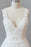 V-neck Appliques Tulle Chapel Train Wedding Dress - Wedding Dresses