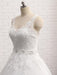 V-Neck Covered Button Ball Gown Wedding Dresses - wedding dresses