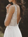 V Neck Lace Boho Wedding Dresses - wedding dresses