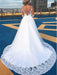 V-Neck Long Sleeves Covered Button Ball Gown Wedding Dresses - wedding dresses