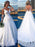 V-Neck Long Sleeves Covered Button Ball Gown Wedding Dresses - wedding dresses