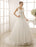 V-Neck Mermaid Brides Wedding Dress With Flowers Detailing