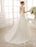 V-Neck Mermaid Brides Wedding Dress With Flowers Detailing