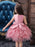 Flower Girl Dresses V Neck Tulle Sleeveless Knee Length Princess Silhouette Flowers Kids Social Party Dresses