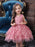 Flower Girl Dresses V Neck Tulle Sleeveless Knee Length Princess Silhouette Flowers Kids Social Party Dresses