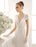 V-Neck Wedding Dress With Lace In Floor Length misshow