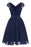 Vestidos Lace Dress Elegant Slim Party Dresses - Navy Blue / S - lace dresses