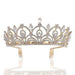 Vintage Handmade Rhinestone Womens Tiaras | Bridelily - Gold - tiaras