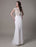 Vintage Wedding Dress Lace And Chiffon Sheath With Stunning Bateau Illusion Neckline And Illusion Back misshow
