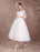 Vintage Wedding Dress Short 1950's Bridal Dresses Ivory Long Sleeve Open Back Polka Dot Ribbon Sash Wedding Reception Dress misshow