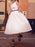vintage wedding dresses 2021 bateau neck sleeveless color stitch the waist sash tea length bridal gowns